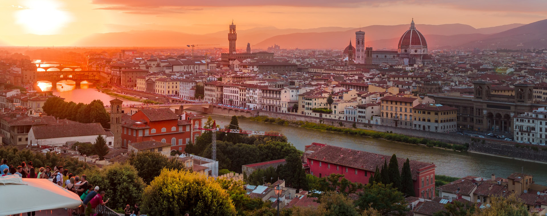 Florence at sunset